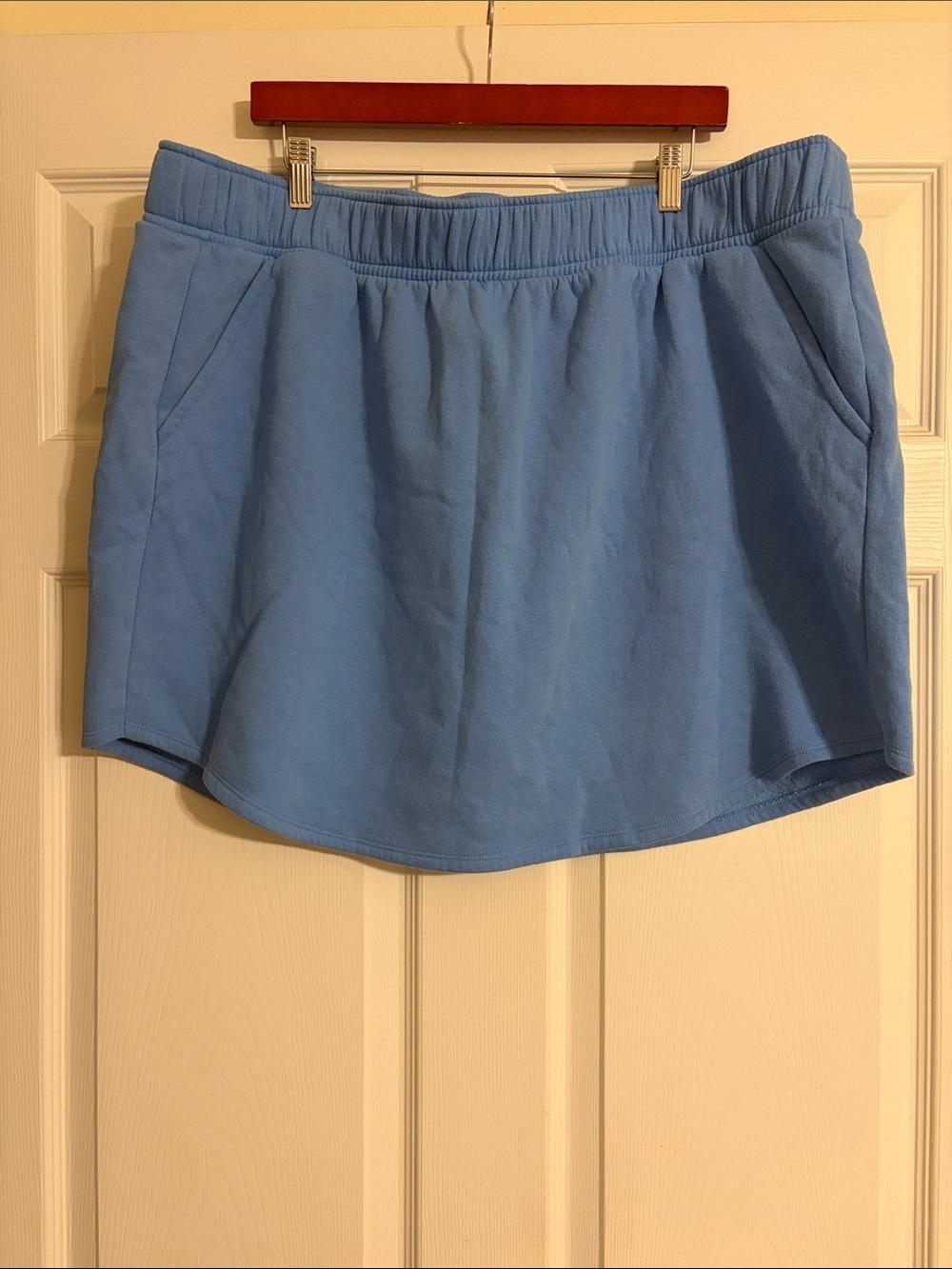 Wild Fable Blue Fleece Mini Skirt Sweatshirt Material Pockets Plus Size 2X